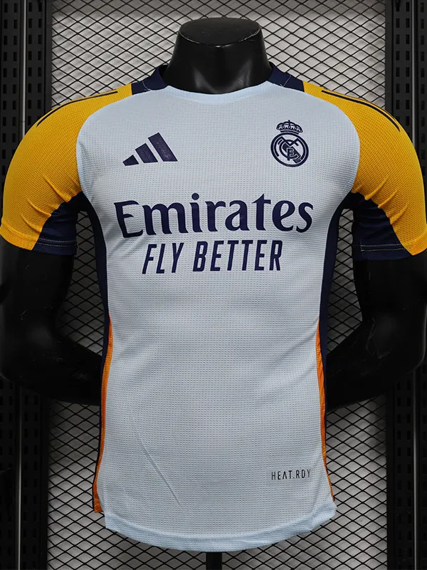 24/25 RMA White Blue Player Version  Soccer Jersey