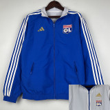 23/24 Lyon Blue & White Double Sided Windbreaker (双面风衣)