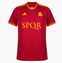 23/24 Roma Home Fans Soccer Jersey (Print SPQR)