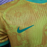 25/26 Brazil Christ statue Yellow  Player Version Soccer Jersey