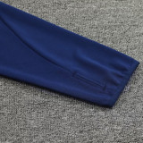 24/25 Man Utd Blue Kids Half Pull Tracksuit  (蓝色童装、半拉链)