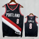 22/23 Trail Blazers AFIDIA #8 Black City Edition Top Quality Hot Pressing NBA Jersey