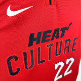 24/25 HEAT BUTLER # 22 Red Top Quality Hot Pressing Retro NBA Jersey