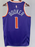 22/23 SUNS BOOKER #1 Purple Top Quality Hot Pressing NBA Jersey