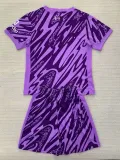 24/25 LIV Purple Goalkeeper Kids Soccer Jersey