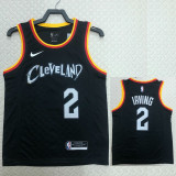 22/23 Cleveland Cavaliers IRVING #2 Black City Edition Top Quality Hot Pressing NBA Jersey