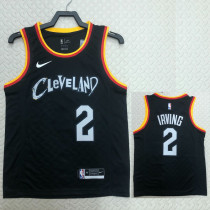22/23 Cleveland Cavaliers IRVING #2 Black City Edition Top Quality Hot Pressing NBA Jersey