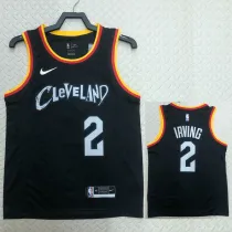 22/23 Cleveland Cavaliers IRVING #2 Black City Edition Top Quality Hot Pressing NBA Jersey