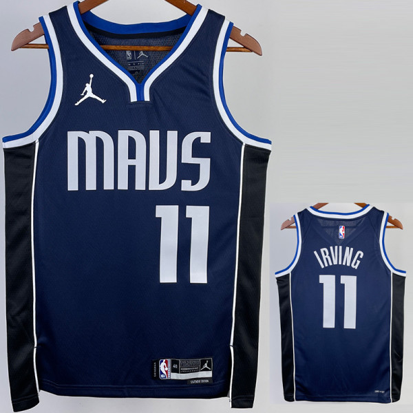 22/23 Dallas Mavericks IRVING #11 Royal Blue Top Quality Hot Pressing NBA Jersey (Trapeze Edition)飞人版