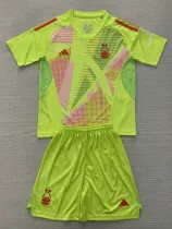24/25 Nottingham Forest Green Goalkeeper Kids Soccer Jersey
