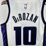 23/24 Kings DeROZAN #10 White Home Top Quality Hot Pressing NBA Jersey