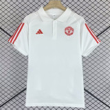 24/25  Man Utd white Red Edge Polo Shirt (红边)
