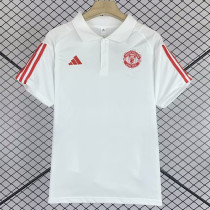 24/25  Man Utd white Red Edge Polo Shirt (红边)