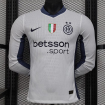 24/25  INT Away Player Version  Long Sleeve Soccer Jersey(长袖)