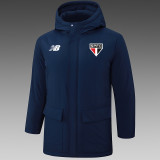 24/25 Sao Paulo  Royal Blue Hooded Cotton Coat G259
