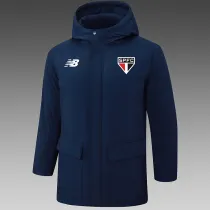 24/25 Sao Paulo  Royal Blue Hooded Cotton Coat G259