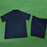 24/25 Marseille 125th Anniversary Edition Black  Kids  Player Version Soccer Jersey