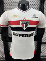 25/26 Sao Paulo  Home Player Version Soccer Jersey(胸前SUPERBET)