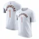 24/25 Sa Spurs WEMBANYAMA #1 White Cotton  shirts