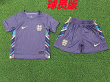 2024England Away Kids  Player Version Soccer Jersey(童装球员）