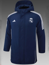 24/25 RMA Royal Blue Hooded Cotton Coat (白标)帽棉衣