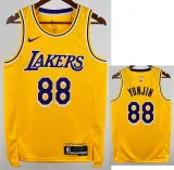 22/23 LAKERS LAKERS #88 Yellow Top Quality Hot Pressing NBA Jersey(圆领)