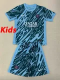 24/25  PSG Lake Blue Goalkeeper Kids Soccer Jersey(儿童）