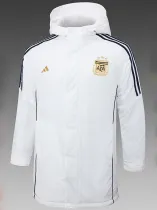 24/25 Argentina White Hooded Cotton Coat (金标)连帽棉衣