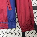 2024 BAR White Graffiti&Red Blue  Sided Windbreaker (双面风衣)