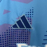 24/25 RMA  Blue Goalkeeper  Fans Soccer Jersey