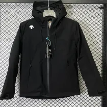 24/25 A802 Disant Black Thickened Assault  Hooded Windbreaker (加厚冲锋衣）