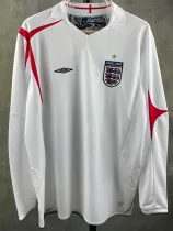 2006 England Home Retro Long Sleeve Soccer Jersey (长袖)