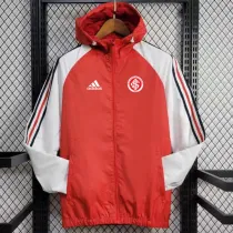24/25 Internacional Red &White Hooded Windbreaker