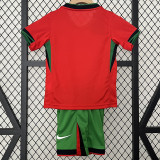 24/25 Portugal Home Kids Soccer Jersey