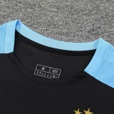 24/25 Argentina Black Tank top and shorts suit(黑色蓝肩）
