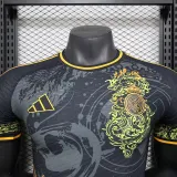 24/25 RMA Black Golden Dragon Head  Player Version Soccer Jersey