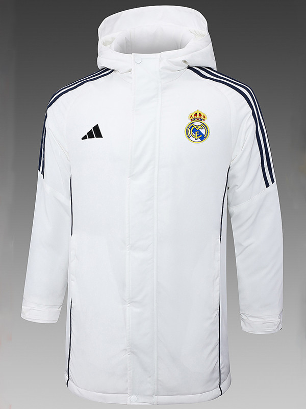 24/25 RMA White Hooded Cotton Coat (彩标)帽棉衣
