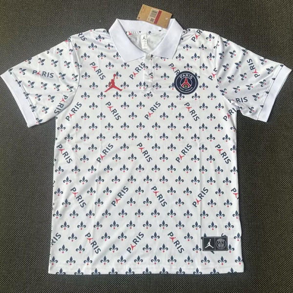 21/23 France White Classic Polo Short Sleeve (印花)