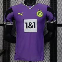25/26 Dortmund Goalkeeper Purple Player Version Soccer Jersey