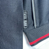 1998/1999 Man Utd  Black Retro  Long Sleeve Soccer Jersey(袖红边）
