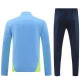24/25 Man City Light Blue  Half Pull Tracksuit  (半拉链)
