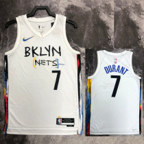 22/23 Nets DURANT #7 White City Edition Top Quality Hot Pressing NBA Jersey