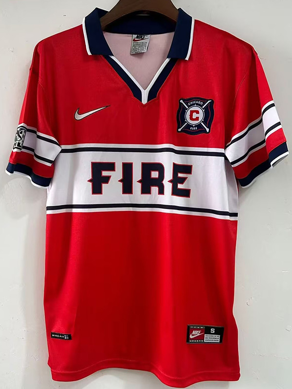 1998 Chicago Fire FC Home  Retro Soccer Jersey