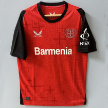24/25 LeverKusen Home Red  Fans Soccer Jersey
