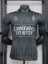 24/25 ACM Black  Co Branded version Player Version Soccer Jersey