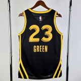 23/24 WARRIORS GREEN #23 Black City Edition Top Quality Hot Pressing NBA Jersey (V领)