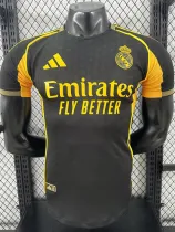25/26 RMA Yellow and Black Special Edition Player Version Soccer Jersey