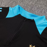 24/25 Argentina Black  Kids  Half Pull Tracksuit  (童装)(半拉链)
