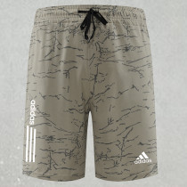 2025 RF-M555 AD khaki Cracked Digital Printed Casual Fitness Shorts#带三条白纹
