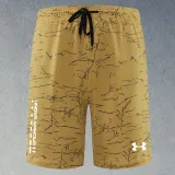 2025 RF-M570 Yellow Cracked Digital Printed Casual Fitness Shorts